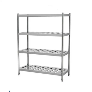 Rak kitchen 4 susun berlubang ukuran 15x50 cm