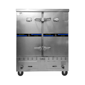 Mesin pemanas nasi 2 pintu material stainless