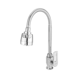 Kran leher angsa ZE2 untuk pemasangan bak cuci piring atau wastafel.