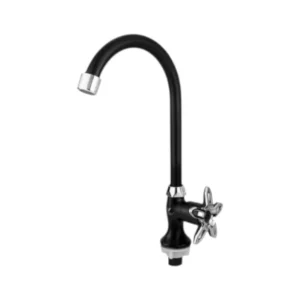 Kran leher angsa PB7 BC/SN untuk pemasangan bak cuci piring atau wastafel.