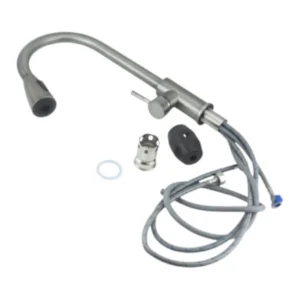 Kran leher angsa tarik untuk pemasangan bak cuci piring atau wastafel.