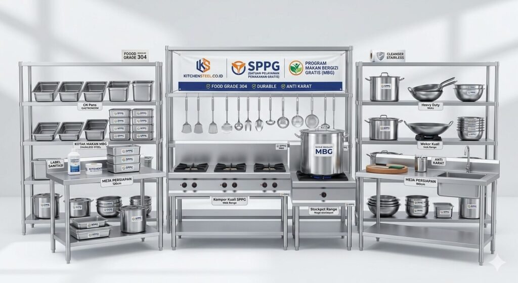 Toko Online Alat Dapur MBG Stainless Terlengkap