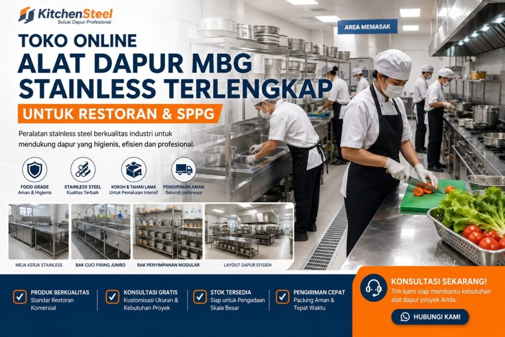 Toko Online Alat Dapur MBG Stainless
